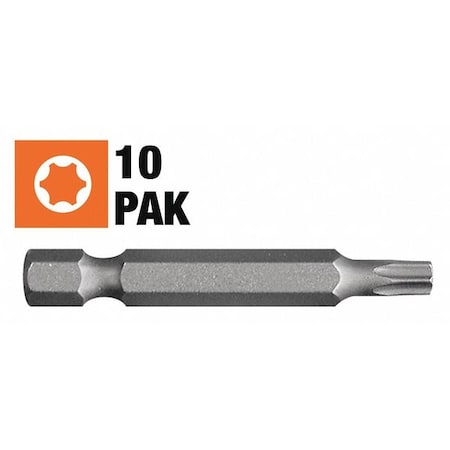 Star Power Screwdriving Bit T25 2in 10Pk by USA Century Drill & Tool Screwdriver Bits