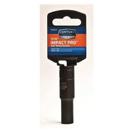 Drive Socket 3/8 in. Impact 11/32 in. by USA Century Drill & Tool Sockets