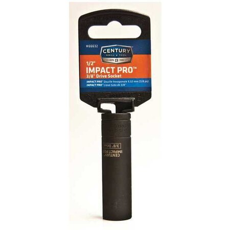 Drive Socket 3/8 in. Impact 1/2 in. by USA Century Drill & Tool Sockets