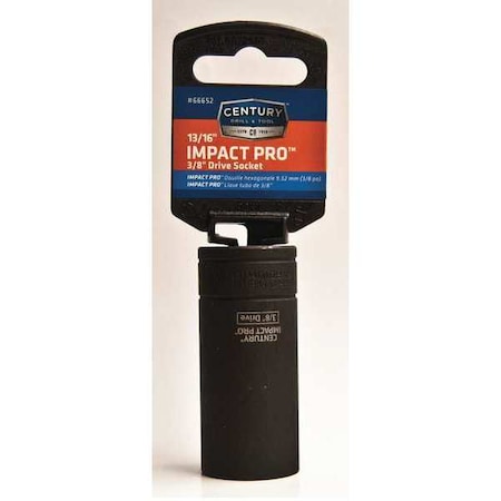 Drive Socket 3/8 in. Impact 13/16 in. by USA Century Drill & Tool Sockets