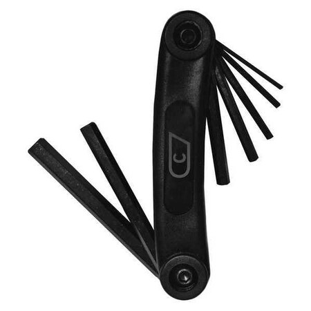 Folding Metric Hex Key 7Pc Set by USA Century Drill & Tool Hex Key Sets