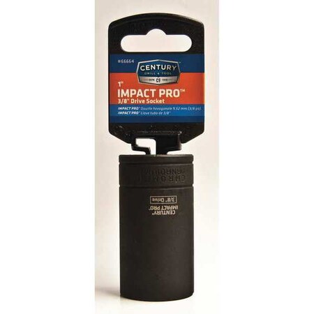 Drive Socket 3/8 in. Impact 1 in. by USA Century Drill & Tool Sockets