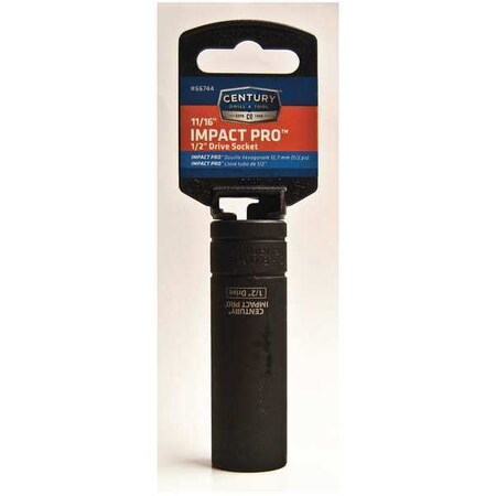 High Impact Socket 1/2 Drive 11/16 in. by USA Century Drill & Tool Sockets