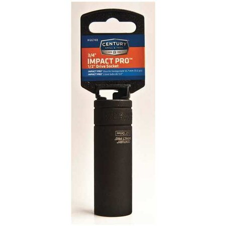 High Impact Socket 1/2 Drive 3/4 in. by USA Century Drill & Tool Sockets