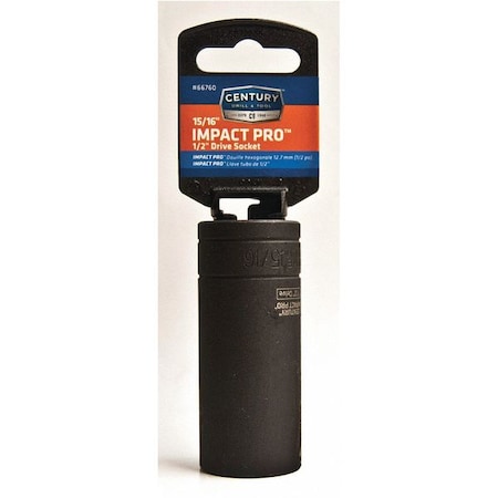 High Impact Socket 1/2 Drive 15/16 in. by USA Century Drill & Tool Sockets
