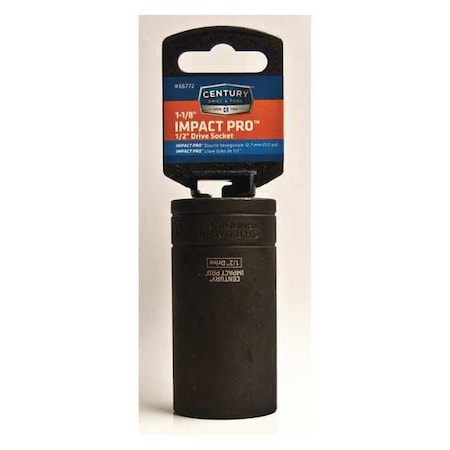 High Impact Socket 1/2 Drive 1 1/8 in. by USA Century Drill & Tool Sockets