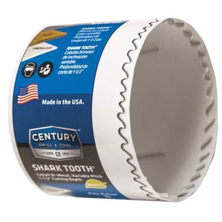 2 1/8" Bi Metal Hole Saw Shark Tooth by USA Century Drill & Tool Hole Saws & Cutters