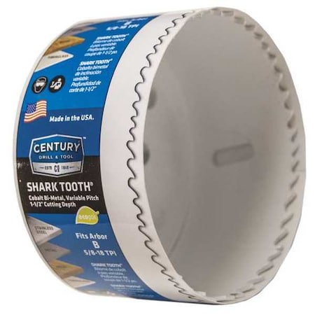 3 1/8" Bi Metal Hole Saw Shark Tooth by USA Century Drill & Tool Hole Saws & Cutters