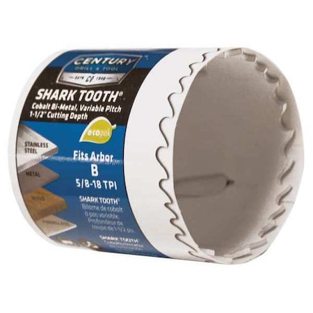 1 5/8" Bi Metal Hole Saw Shark Tooth by USA Century Drill & Tool Hole Saws & Cutters
