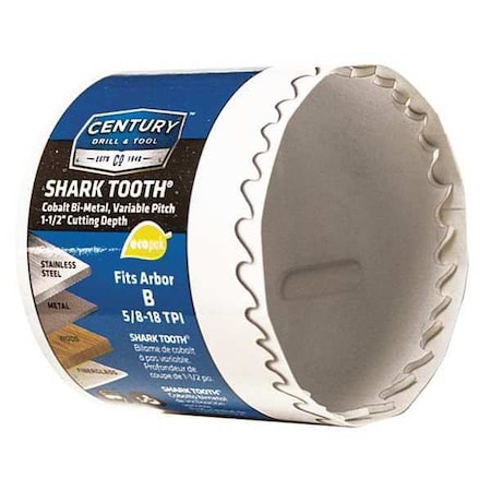 1 7/8" Bi Metal Hole Saw Shark Tooth by USA Century Drill & Tool Hole Saws & Cutters