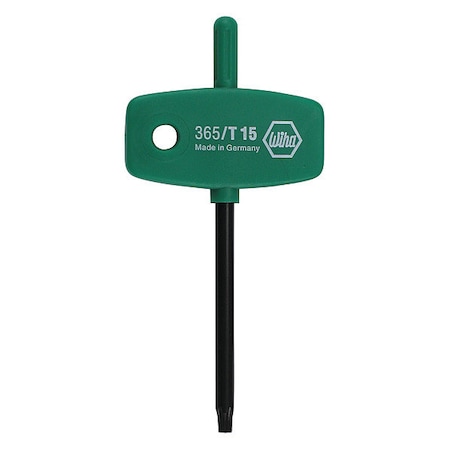 Torx Key Straight Shape T8 Tip Size PK10 by USA Wiha Hex Keys