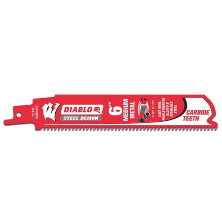 Reciprocating Saw Blade 6" L PK3 by USA Diablo Reciprocating Power Saw Blades