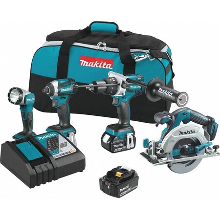 Cordless Combination Kit 4 Tools 18.0V Type XT449T by USA Makita Cordless Power Tool Combination Kits