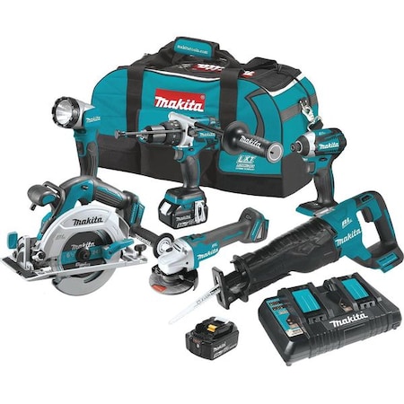 Cordless Combination Kit 6 Tools 18.0V by USA Makita Cordless Power Tool Combination Kits