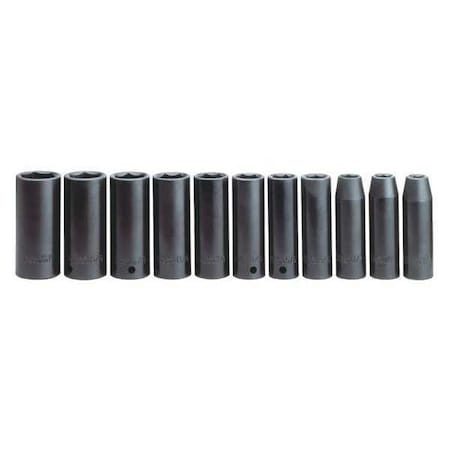 Impact Socket 12pc Set 1/2in. by USA Powermate Sockets