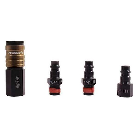 High Flow Aluminum Female Couplers by USA Powermate Pneumatic Hose Quick Connect Fittings