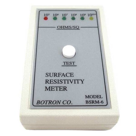 Surface Resistivity 6 LED Tester by USA Botron Precision Measuring Surface Testers