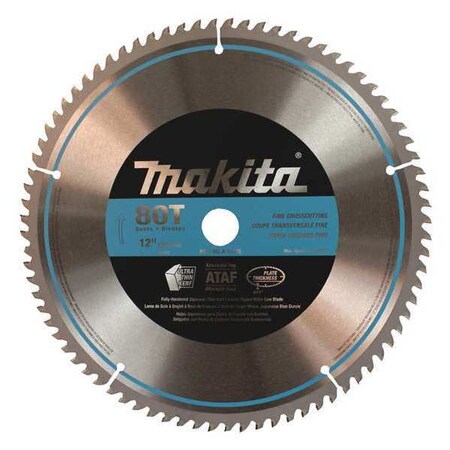 Miter Saw Blade 12" x 1" 80T by USA Makita Circular Power Saw Blades