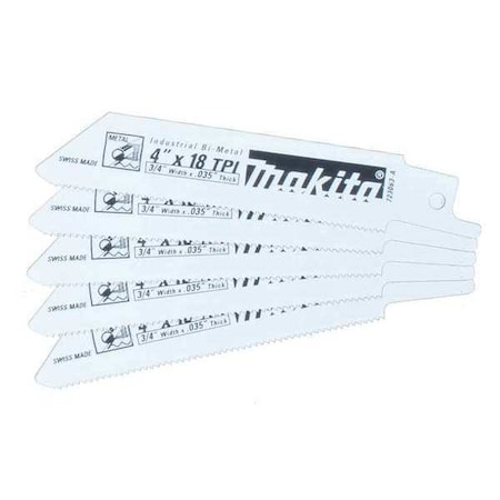 Reciprocating Saw Blade 4" 18 TPI PK5 by USA Makita Reciprocating Power Saw Blades