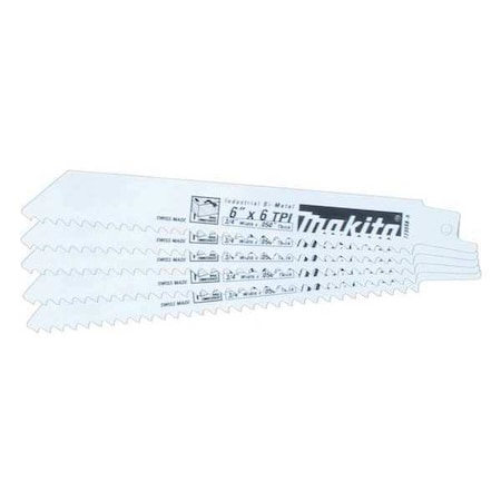 All Purpose Blade 6 TPI 6 x 3/4 PK5 by USA Makita Reciprocating Power Saw Blades