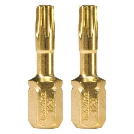 Impact Gold No.20 Torx Insert Bit PK2 by USA Makita Screwdriver Bits