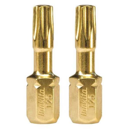 Impact Gold No.25 Torx Insert Bit PK2 by USA Makita Screwdriver Bits