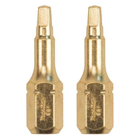 Impact Gold No.1 Square Insert Bit PK2 by USA Makita Screwdriver Bits