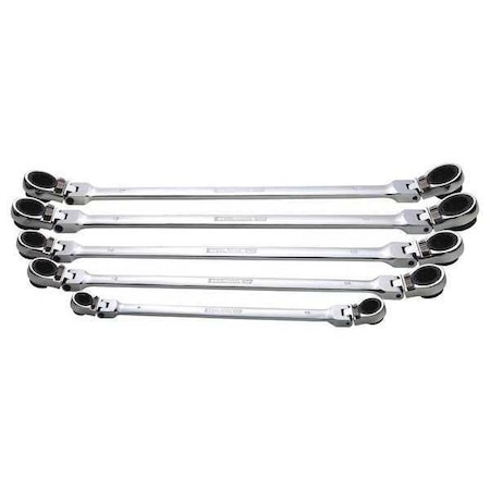 Flexible Ratchet Wrench Set 5 Pieces by USA Steelman Ratcheting Wrench Sets