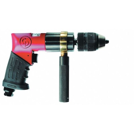 Pneumatic Drill Air 1/2 in Keyless Chuck by USA Chicago Pneumatic Air Drills