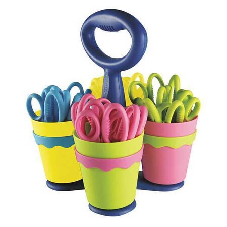 School Scissor Caddy/24 Scissors 5 Type 14755 by USA Westcott Snips Shears & Scissors