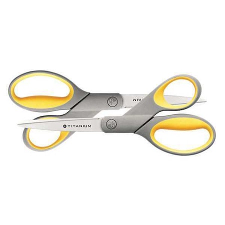 Titanium Bonded Scissors 8" Strght PK2 by USA Westcott Snips Shears & Scissors