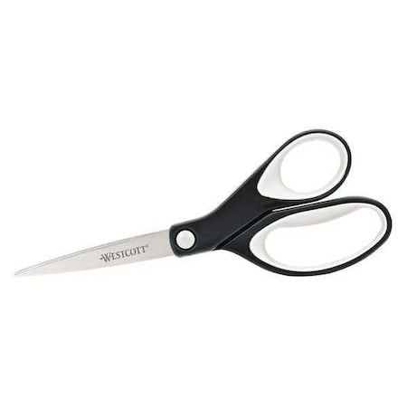 Scissors 8" Soft Handle Black by USA Westcott Snips Shears & Scissors