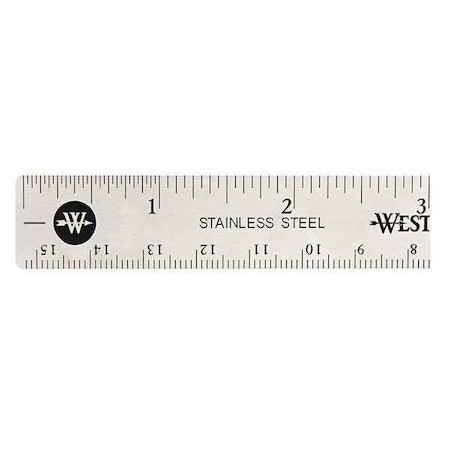 Ruler Stainless Steel 6 by USA Westcott Rulers & Straight Edges