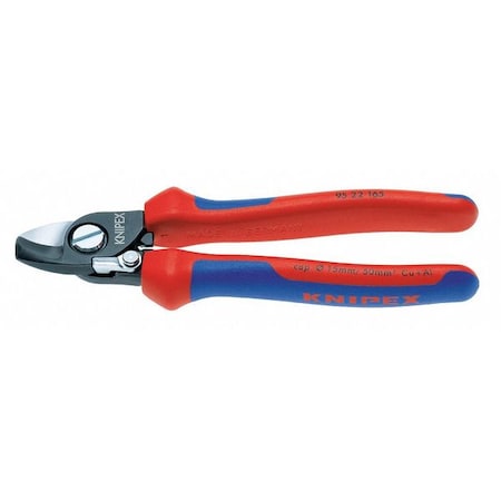 Cable Shears Comfort Grip 165mm 1/0 AWG Min. Qty 6 by USA Knipex Cable & Wire Cutters