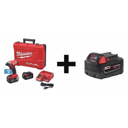 Cordless Impact Driver Kit 5.0Ah Batter by USA Milwaukee Cordless Power Impact Tools