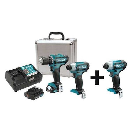 Cordless Combo Kit 12.0 V 2 Tools 2 Batt Type CT226RX & DT03Z by USA Makita Cordless Power Tool Combination Kits