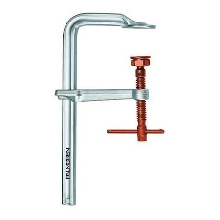 12" Copper Spindle L Clamp Heavy Duty 6 7/8" Deep by USA Palmgren Bar & Pipe Clamps