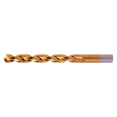 Jobber Drill Bit 0.101" dia. TiN Spiral Min. Qty 10 by USA Cleveland Jobber Length Drill Bits