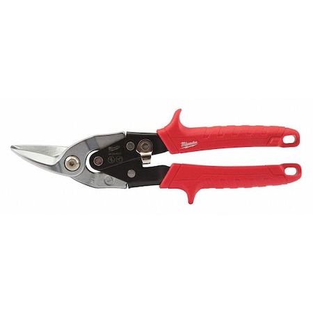 Aviation Snip Left 5" Cutting Length by USA Milwaukee Metal Cutting Snips & Sheet Metal Tools
