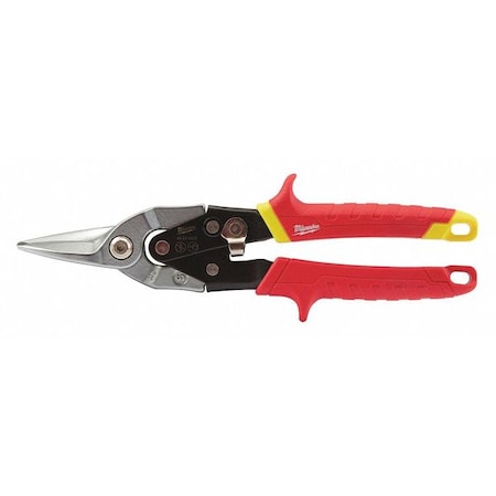 Aviation Snip Straight 5" Cutting Length by USA Milwaukee Metal Cutting Snips & Sheet Metal Tools