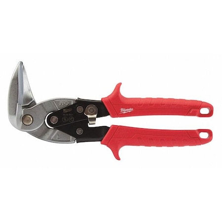 Aviation Snip Left 4" Cutting Length by USA Milwaukee Metal Cutting Snips & Sheet Metal Tools
