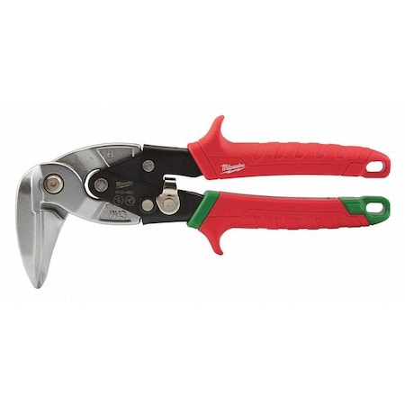 Aviation Snip Right 4" Cutting Length by USA Milwaukee Metal Cutting Snips & Sheet Metal Tools