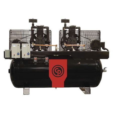 Piston Compressor 2x5 HP 460V by USA Chicago Pneumatic Piston Air Compressors/Vacuum Pumps