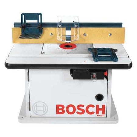 Laminated Router Table with Cabinet by USA Bosch Power Router Accessories