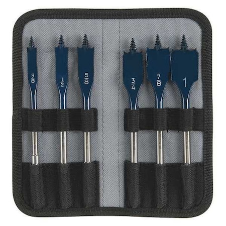 DareDevil 6 Pc Spade Bit Set /Pch by USA Bosch Carbide Tipped Drill Bits