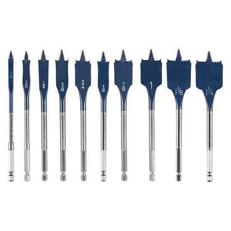 DareDevil 10 Pc Spade Set w/Ext by USA Bosch Carbide Tipped Drill Bits