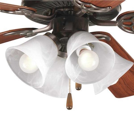 Airpro - Four Light Ceiling Fan Kit Model P2610-20 by Progress in US
