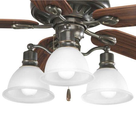 Three Light Ceiling Fan Kit Model P2623-20 by Progress in US