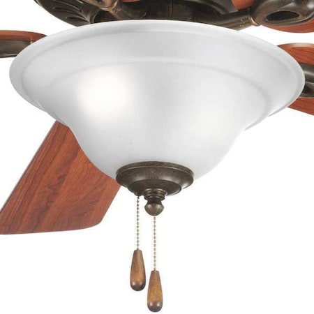 Three Light Ceiling Fan Kit Model P2628-77 by Progress in US