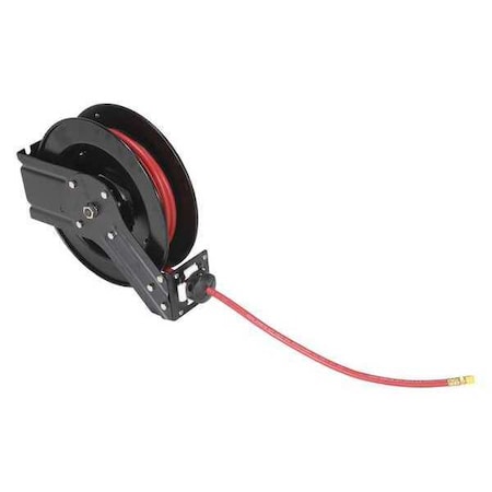 Spring Driven Hose Reel 20ft 1/4 dia. by USA Vestil Pneumatic Spring Return Hose Reels